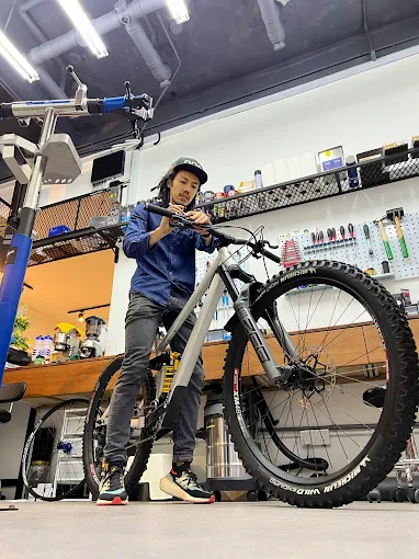 Professional mountain bike servicing